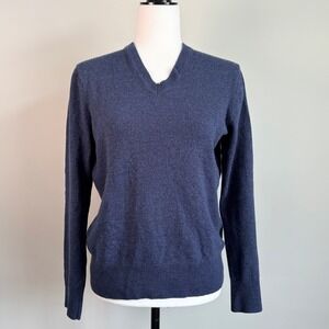 Banana Republic Merino Wool V-Neck Sweater Normcore Preppy Heritage Women's M